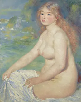 Renoir Pierre Auguste Prints: Blonde Bather, 1881. Creator: Pierre-Auguste Renoir