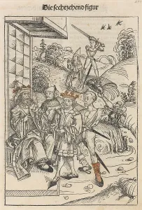 1490s Prints: The Bloodthirsty King, 1491. Creator: Michael Wohlgemuth