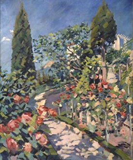 Blooming May, 1915-1918. Artist: Vinogradov, Sergei Arsenyevich (1869-1938)