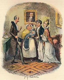 Bloomsbury Christening, c1900. Artist: George Cruikshank