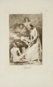De Goya Prints: Blow (Sopla), 1799. Creator: Francisco Goya