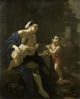 Van Der Verff Pierre Prints: Blowing Bubbles, 1700-1722. Creator: Pieter van der Werff