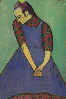 Javlensky Prints: Blue apron, 1909. Creator: Javlensky, Alexei, von (1864-1941)