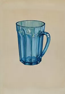 Blue Beer Mug, c. 1936. Creator: Robert Stewart