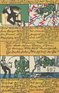 Burger Nikolaus Prints: The Blue-Blooded Man and the Devil (Der Blaublütige und der Teufel)
