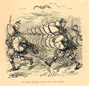 The Comic History Of England Gallery: The Blue Bonnets coming over the Border, 1897. Creator: John Leech