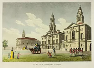 Blue-Coat Hospital, Dublin, published March 1798. Creator: James Malton
