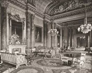 Nash Collection: The Blue Drawing Room, Buckingham Palace, London, 1894. Creator: Unknown