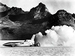 Blue Flame rocket-powered car, c1970