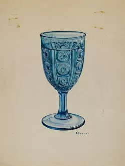 Blue Goblet, c. 1937. Creator: Robert Stewart