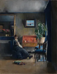 Backer Prints: Blue Interior, 1883