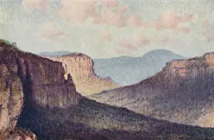 H Clive Prints: The Blue Mountains, 1923. Creator: Unknown