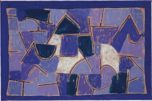 Pastel On Canvas Prints: Blue Night, 1932
