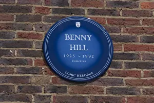Ethel Prints: Blue Plaque, Teddington Studios, Surrey, England. Creator: Ethel Davies; Davies, Ethel