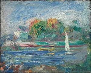 Renoir Pierre Auguste Prints: The Blue River, c. 1890 / 1900. Creator: Pierre-Auguste Renoir