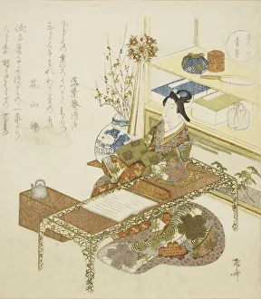 Blue Shell (Aogai), from the series Five Colors (Goshiki no uchi), c. 1820