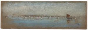 Blue and Silver - The Islands, Venice, 1879-1880. Creator: James Abbott McNeill Whistler Blue and Silver - The Islands, Venice, 1879-1880. Creator: James Abbott McNeill Whistler