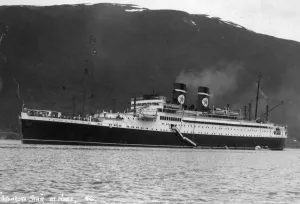 Cruise Prints: Blue Star Line cruise ship SS Arandora Star, Norway, c1927-c1939