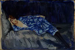 Tempera And Oil On Wood Collection: Blue Symphony, 1923