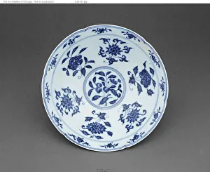 Blue and White Floral Bowl, Ming dynasty (1368-1644), Xuande reign (1426-1435)