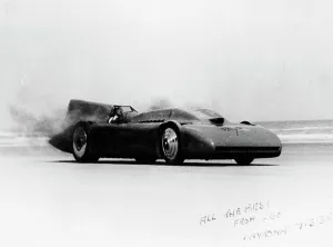 M Campbell Prints: Bluebird at Daytona, 1935
