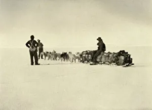 Shackleton Prints: Bluff Depot Party on the Barrier, c1908, (1909)