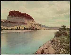 W H Jackson Co Prints: Bluffs of the Green River, Wyoming, c1900. Creator: William H. Jackson