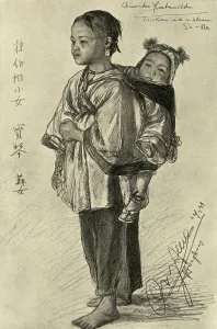 Bo-Kam and So-Ne - Chinese girls, Hong Kong, 1898. Creator: Christian Wilhelm Allers