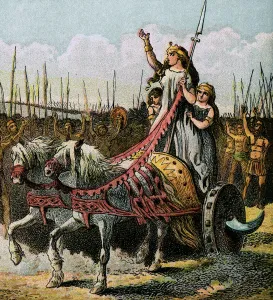 Boedicea Gallery: Boadicea And Her Army, (c1850)