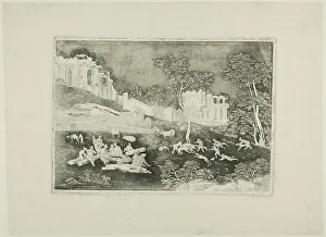 Boar Hunt, 1717. Creator: Gerhard Janssen