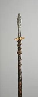 Boar Spear, Austria, 1680/1700 with later decoration. Creator: Unknown Boar Spear, Austria, 1680/1700 with later decoration. Creator: Unknown