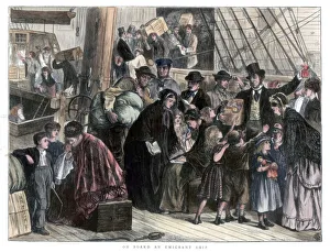 On board the emigrant ship, 1871