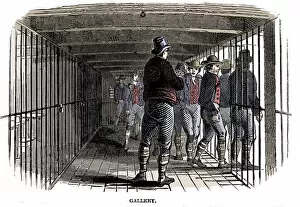 Images Dated 26th March 2017: On board a prison hulk, 1848