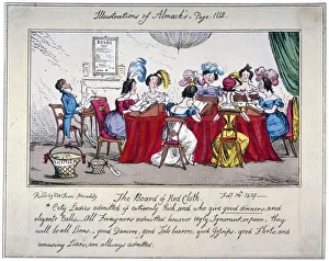 The board of Red cloth, City ladies admitted if extreemly Rich... 1827. Artist