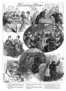 Rooming House Prints: Boarding House Life, 1890. Creator: Unknown