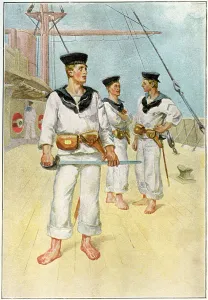 Chas Rathbone Low Collection: A boarding party, c1890-c1893