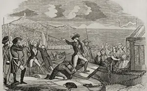 Exile Prints: Boarding of the Portuguese Royal Family in the port of Lisbon on 29 November 1807