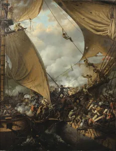 Boarding Prints: Boarding scene. Artist: Crepin, Louis-Philippe (1772-1851)