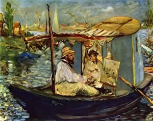 Phaidon Press Collection: The Boat, 1874, (1937). Creator: Edouard Manet