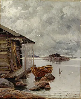 Boat House, 1884. Creator: Aukusti Uotila