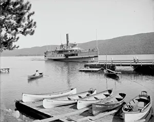 Boating Prints: Boat house at Roger's Slide