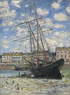 Tokyo Prints: Boat lying at low tide, 1881. Creator: Monet; Claude (1840-1926)