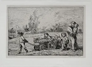 1817 1878 Prints: The Boat Trip: Moving into Le Botin (The Ships Furnishings) or Moving to the Boat