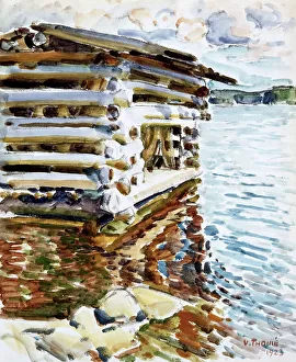 Boathouse, 1923. Creator: Verner Thome