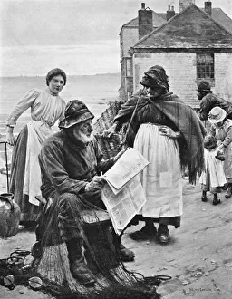Newlyn School Prints: When the Boats are Away, 1903. Artist: Walter Langley