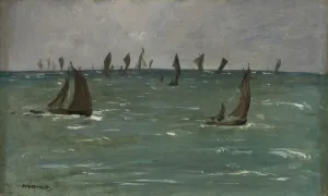 Boats at Berck-sur-Mer, 1873. Creator: Edouard Manet (French, 1832-1883)