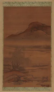 Boats Moored on the Nighttime River, Qing dynasty, 18th century. Creator: Unknown