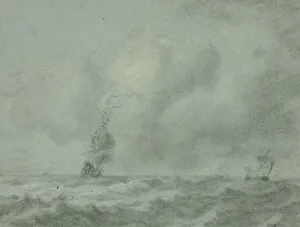 Josefsz Van Goyen Prints: Boats on Ocean, n.d. Creator: Jan van Goyen