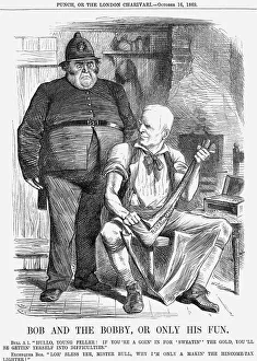 Viscount Sherbrooke Prints: Bob and The Bobby, Or Only His Fun, 1869. Artist: Joseph Swain