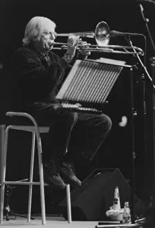 Trombonist Prints: Bob Brookmeyer, Jazz Inn Party, Netherlands, 1989. Creator: Brian Foskett
